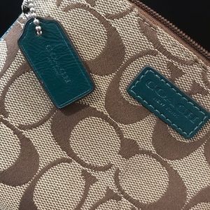 COACH Wristlet Wallet TEAL